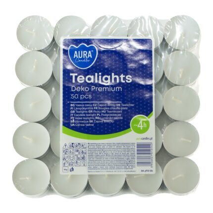 50x Unscented Tealight (4hr)